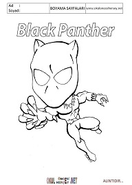 kara-panter boyama sayfaları